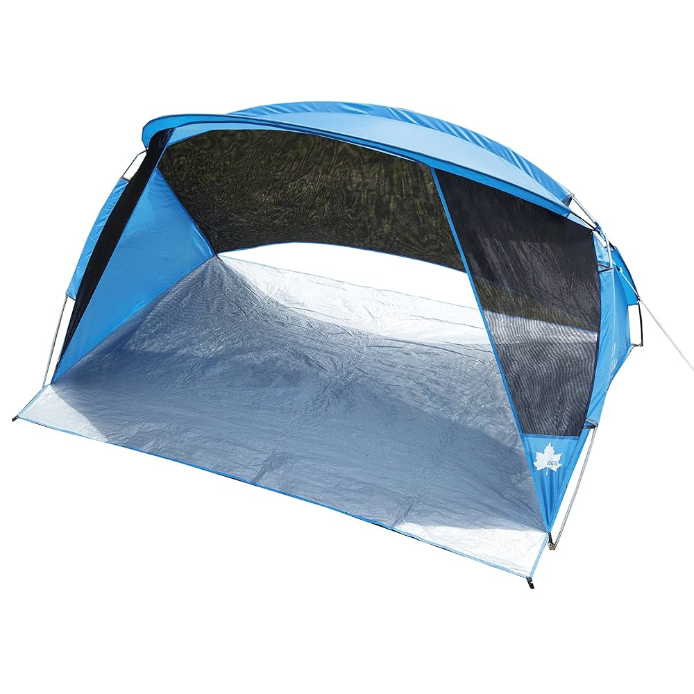 ロゴス☆コンパクトパックサンシェード☆ブルー Amazon | ロゴス サンシェード 木かげパラシェード 71809002